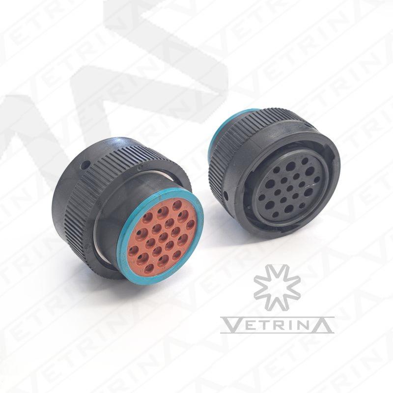 Conector DEUTSCH HDP 19 vias azul