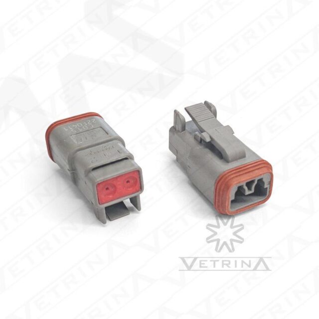 Conector DEUTSCH DT 2 Vias cinza