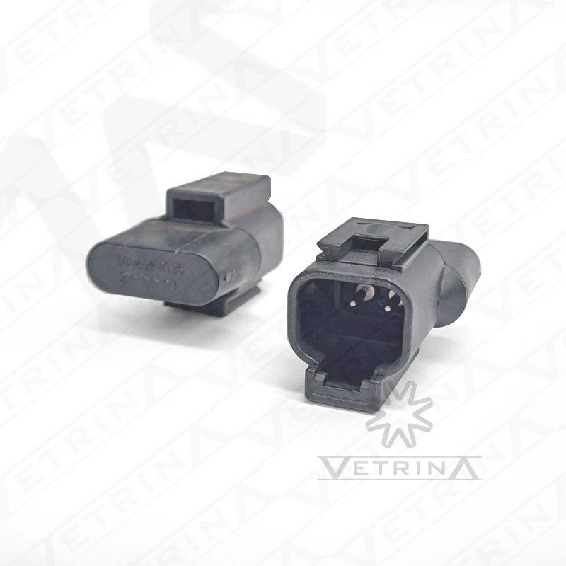 Conector DEUTSCH DT 2 vias preto resistor 27K OHM