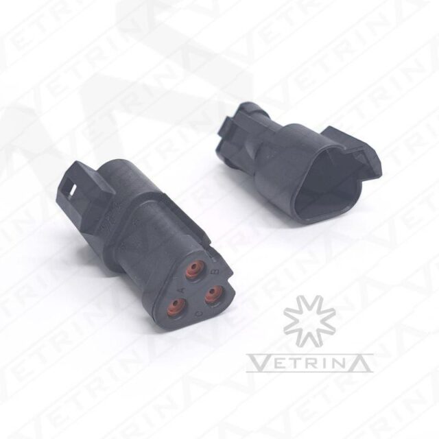 Conector DEUTSCH DT 3 vias com retentor