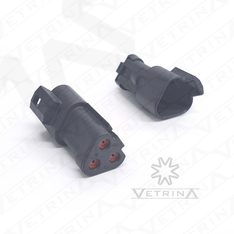 Conector DEUTSCH DT 3 vias com retentor