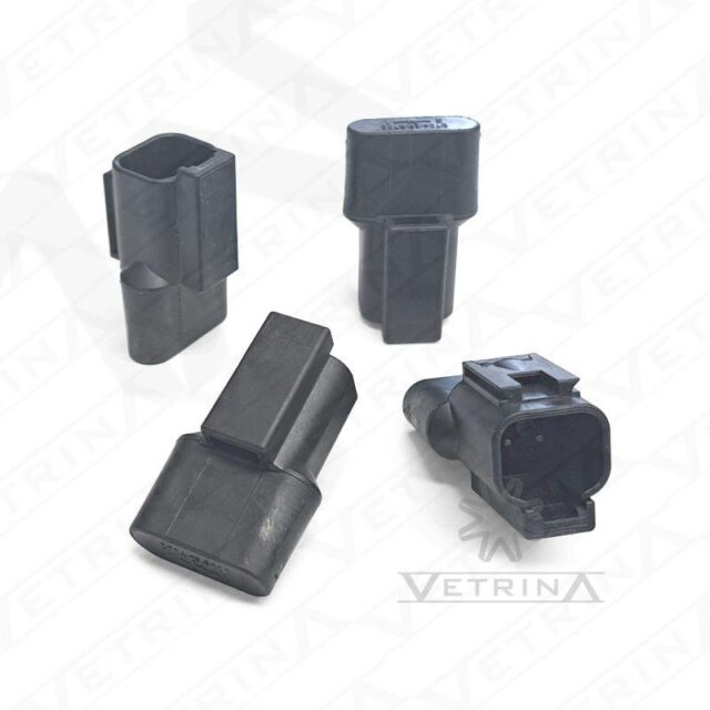 Conector DEUTSCH DT 2 vias preto com diodo