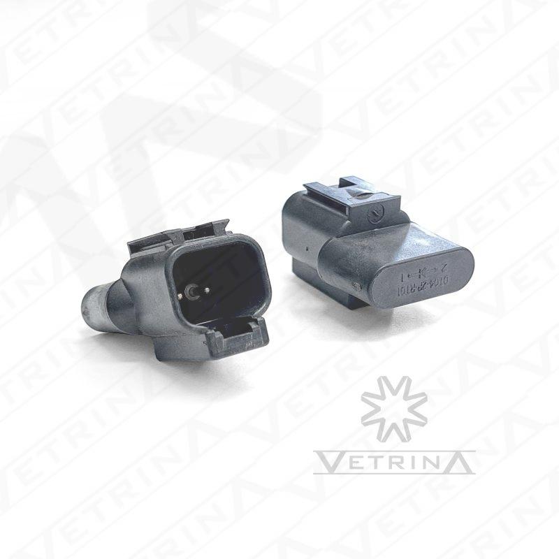 Conector DEUTSCH DT04 2 vias preto com diodo