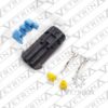 Conector 2 vias preto