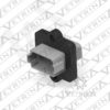 Conector 12 vias cinza com flange preta