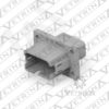 Conector 12 vias cinza com flange