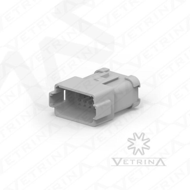 Conector 12 vias cinza