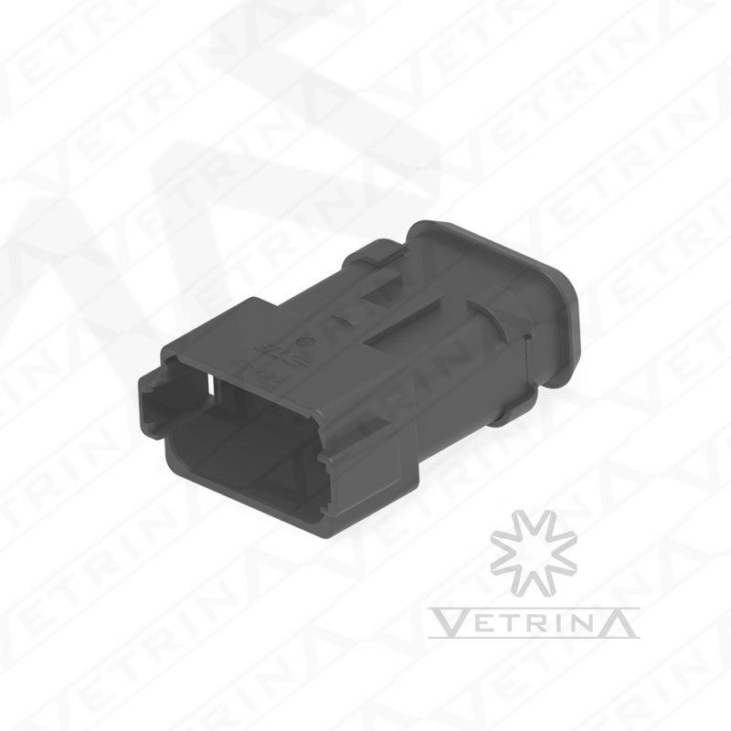 Conector 12 vias preto