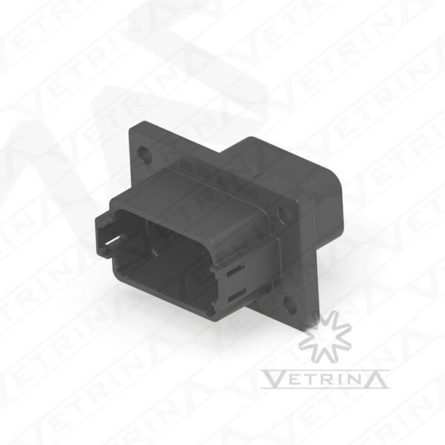 Conector 12 vias com flange