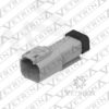 Conector 2 vias cinza e preto