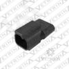 Conector 2 vias preto com diodo