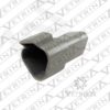 Conector 3 vias cinza