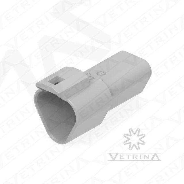Conector 3 vias cinza