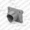 Conector 3 vias cinza com flange