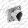 Conector 3 vias cinza com flange