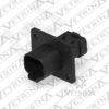 Conector 4 vias preto com flange