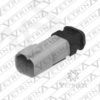 Conector 4 vias cinza com ponta alongada preta