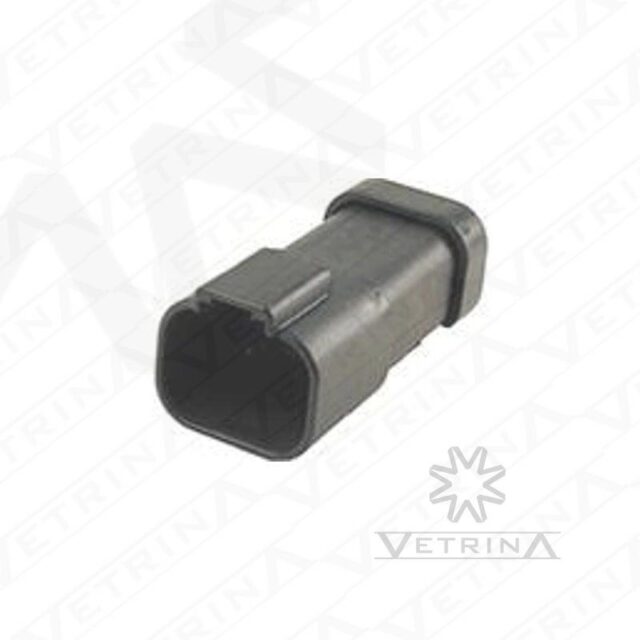 Conector 4 vias preto
