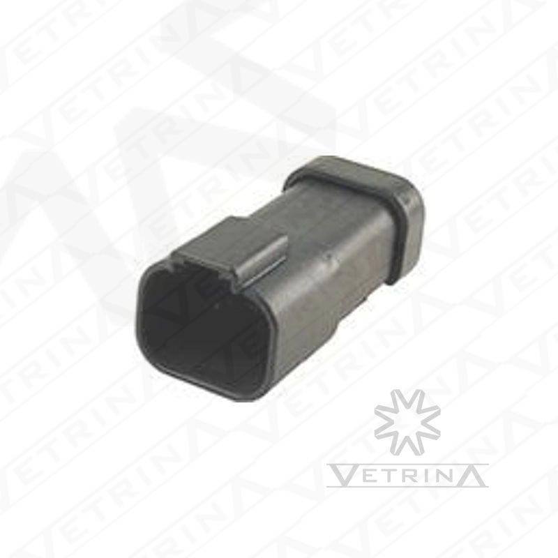 Conector 4 vias preto