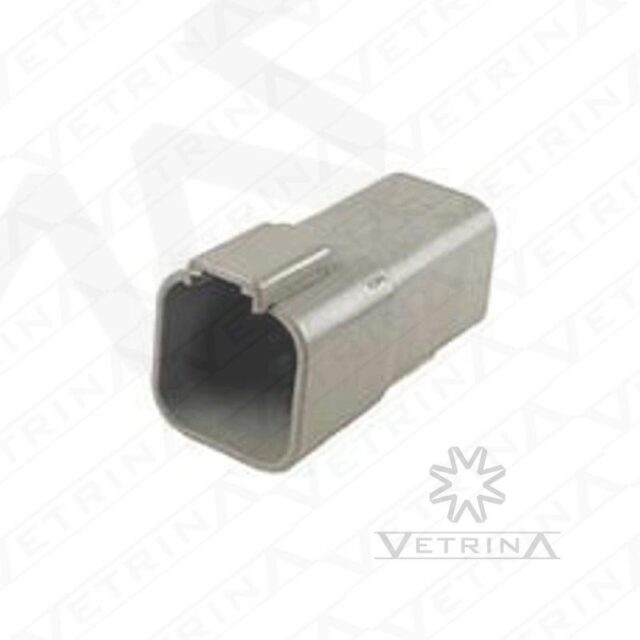 Conector 6 vias cinza