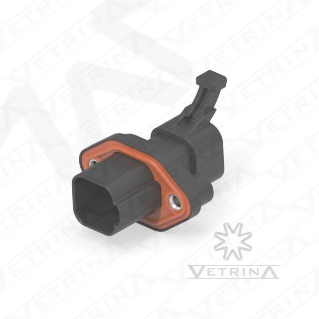 Conector 6 vias preto