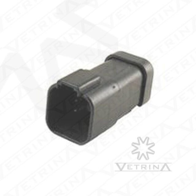 Conector 6 vias preto