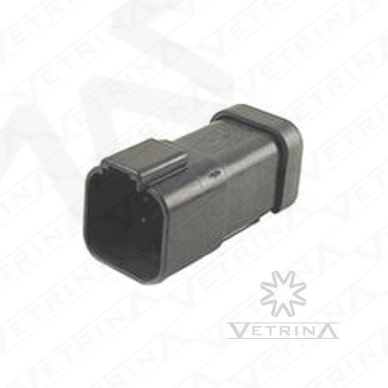 Conector 6 vias preto
