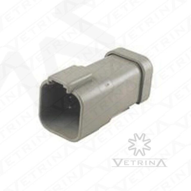 Conector 6 vias cinza