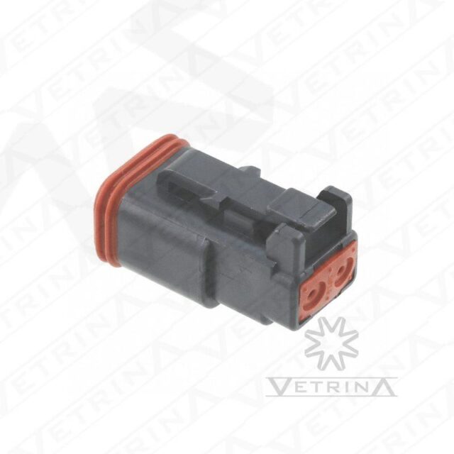 Conector 2 vias preto