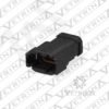 Conector 8 vias preto e laranja