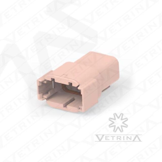 Conector 8 vias rosa e laranja