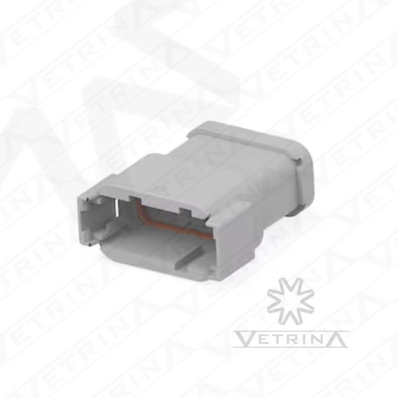 Conector 12 vias cinza