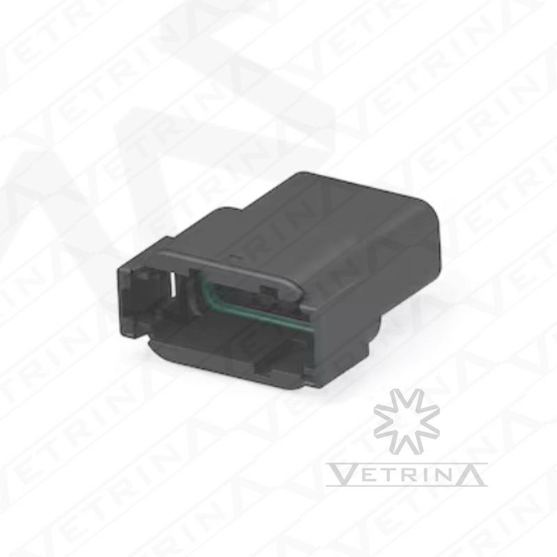 Conector 12 vias preto