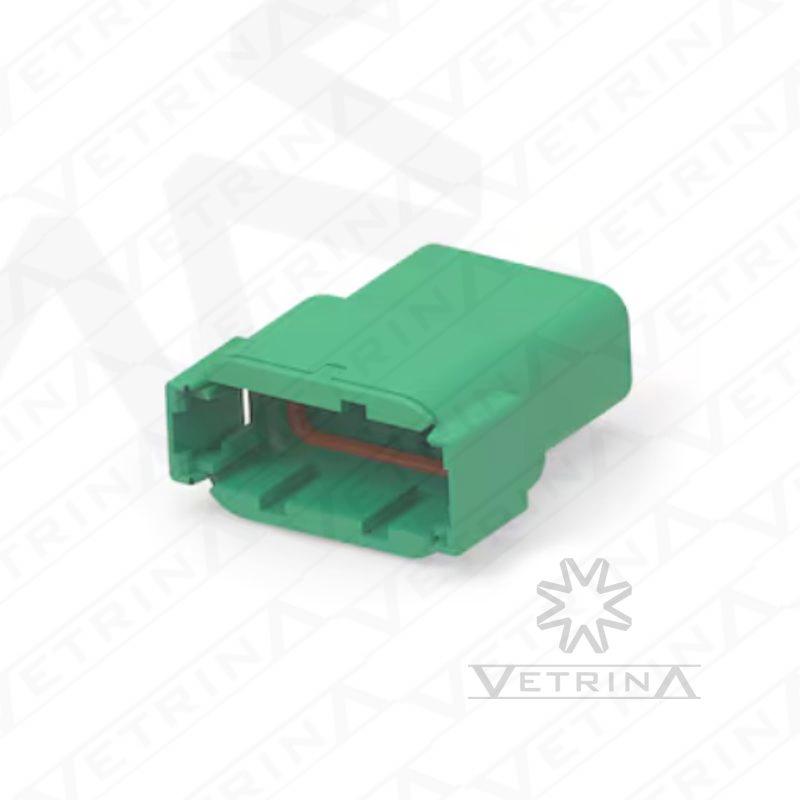 Conector 12 vias verde