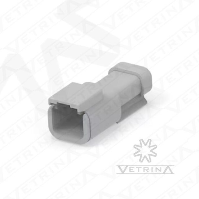 Conector 2 vias cinza