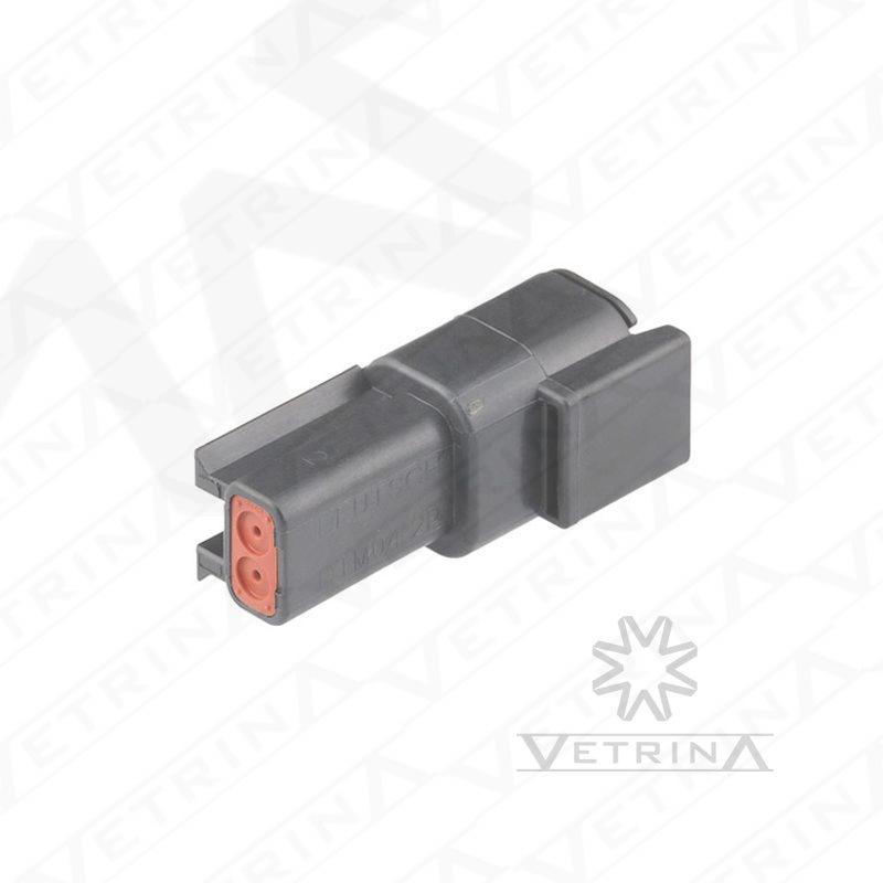 Conector 2 vias preto