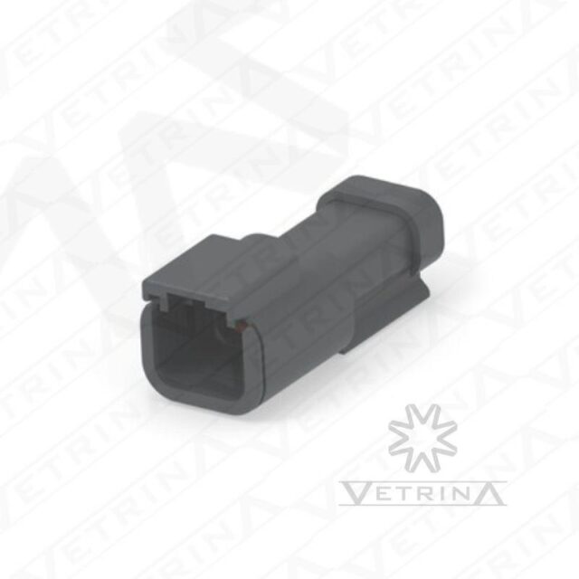 Conector 2 vias preto