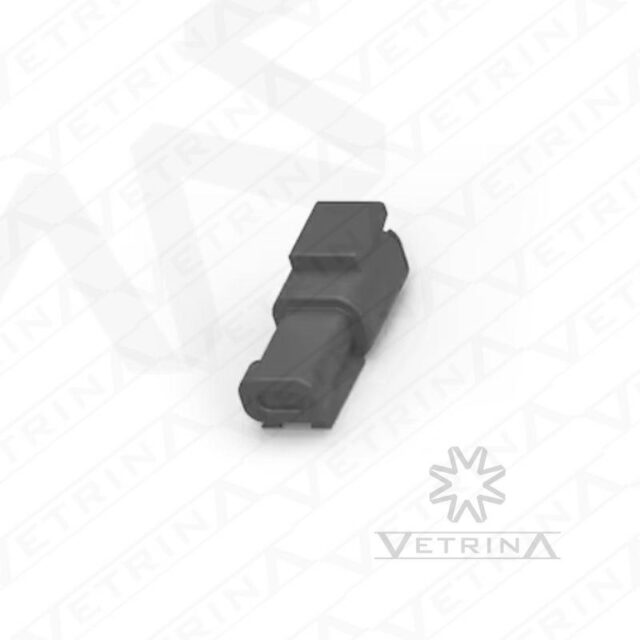 Conector 2 vias preto