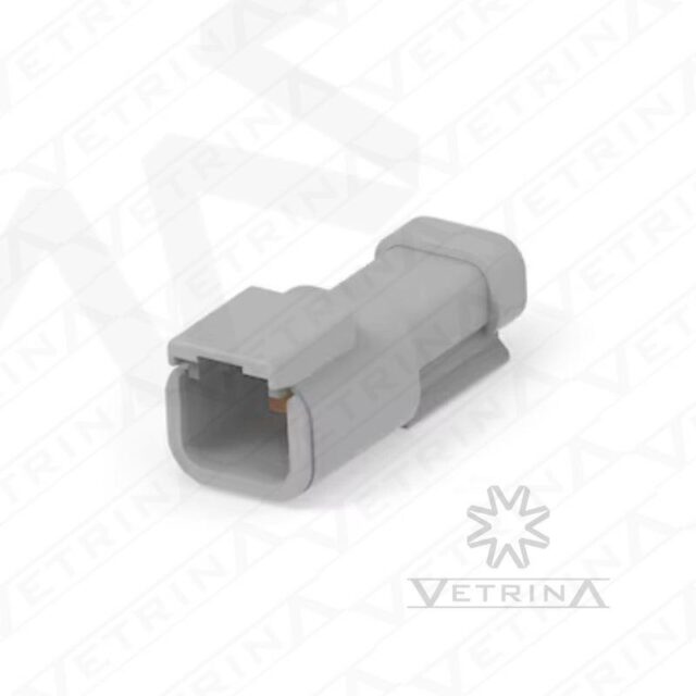 Conector 2 vias cinza