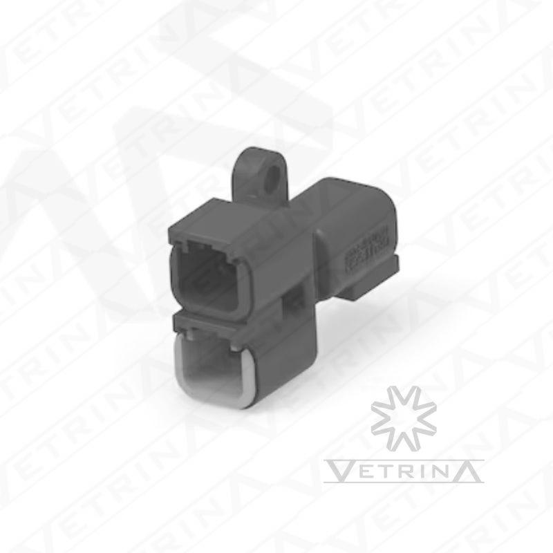 Conector 2 vias preto