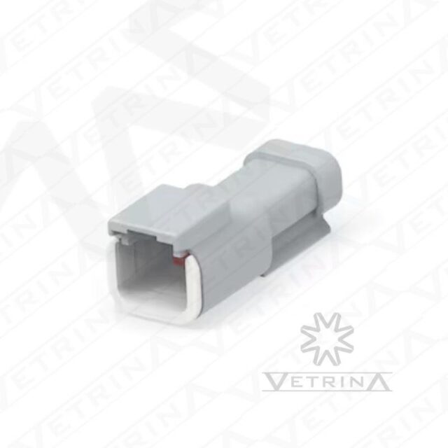Conector 2 vias cinza