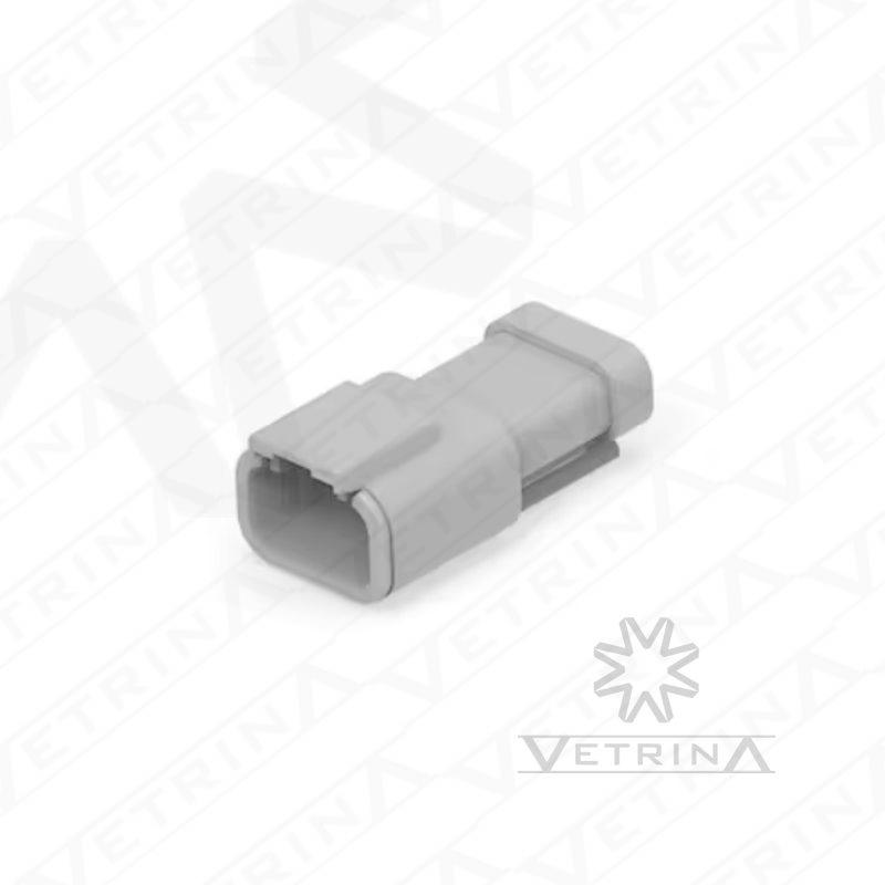 Conector 3 vias cinza