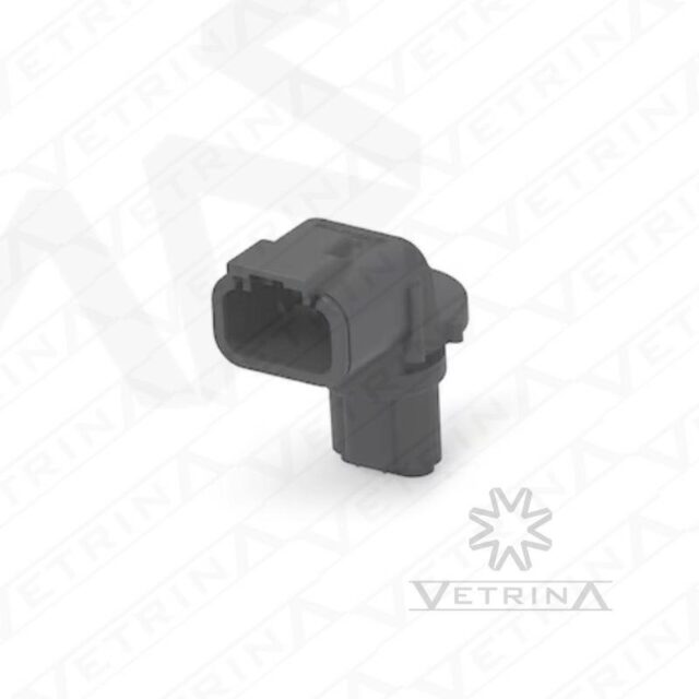 Conector 3 vias preto