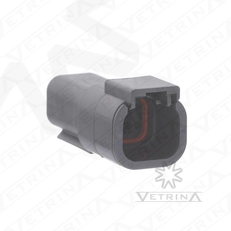 Conector 4 vias preto