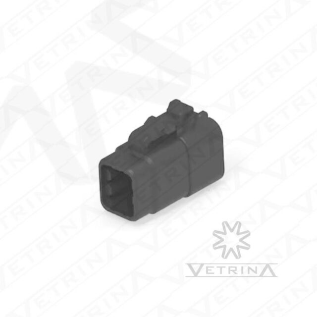 Conector 6 vias preto