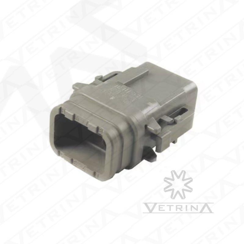 Conector 8 vias cinza