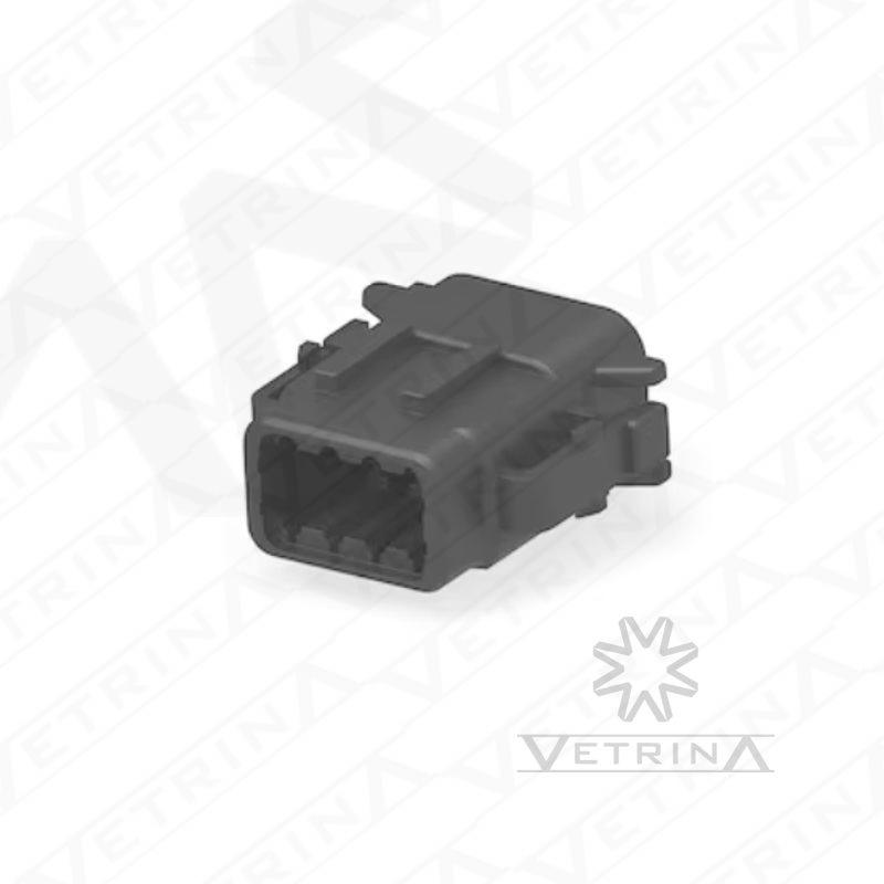 Conector 8 vias preto