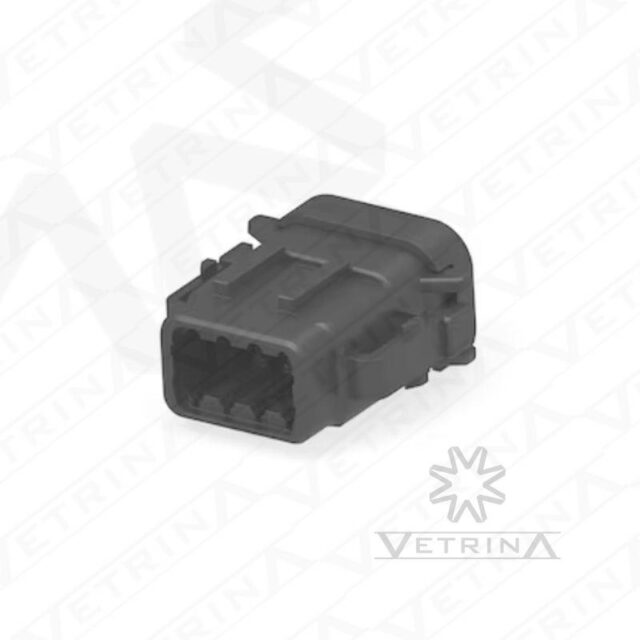 Conector 8 vias preto