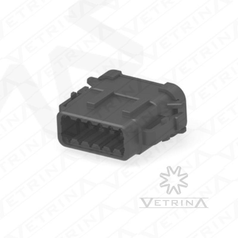Conector 12 vias preto