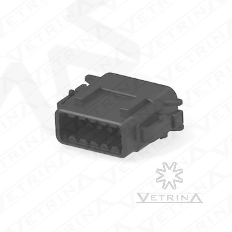 Conector 12 vias preto